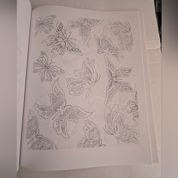 Bundle/3 Butterfly Adult Coloring Books - Picture 4 of 16